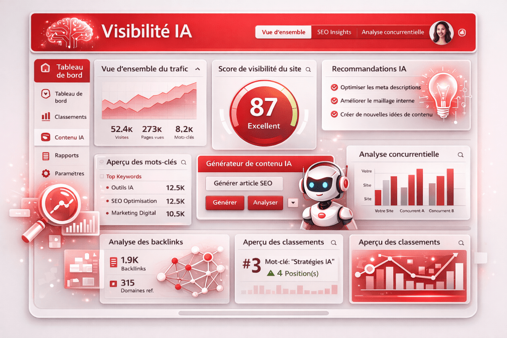 example de outils Visibilité IA